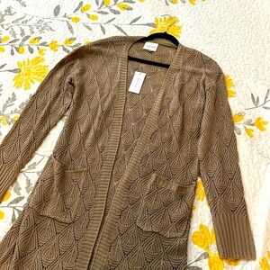 Frenchy Womens solid color Knit Cardigan